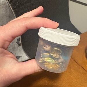 Mystery jewelry jar - singleton earrings & beads